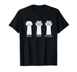 Distressed Cat Lover Owners Rock Paper Scissors Cat Paws T-Shirt