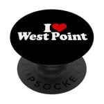 J'ADORE HEART WEST POINT NEW YORK PopSockets PopGrip Adhésif