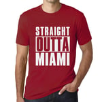 Homme Tee-Shirt Tout Droit Sorti De Miami - Straight Outta Miami - T-Shirt Graphique Éco-Responsable Vintage Cadeau Nouveauté