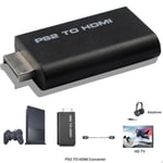 HDV-G300 PS2 till HDMI 480i/480p/576i o Video Converter Adapter F Black one size