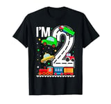 I'm 2 Birthday Boy 2nd Bday Trains Cars Trucks Number T-Shirt