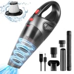 URAQT Handheld Vacuums Cordless, 8500PA Portable Handheld Hoover, 120W USB Rechargeable Car Vacuum Cleaner for Home Pet Office Car, Powerful Suction, 3H Fast Charging, Working 35Min