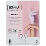 IROHA NATURE Masque gants anti-âge - Triple acide hyaluronique, bakuchiol et niacinamide Gant(S) 18 ml