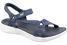 des sandales Femme, Skechers On the GO 600 - Brilliancy, Bleu marine