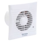 Vent Axia 441626 100HT Lo-Carbon Silhouette Extract Fan with Humidistat & Timer