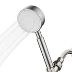 Amindz Pommeau de Douche Economie Deau, Pommeau Douche Haute Pression en Acier Inoxydable 304, Douchette Douche Salle de Bain Facile à Installer et à Nettoyer