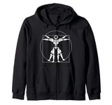 Leonardo Da Vinci Science Robotics Engineer Robot Robotics Zip Hoodie