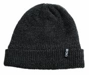 JCB D+ZB black/grey marl micro-fleece lined elasticated work beanie cap