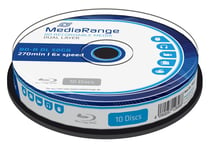 MediaRange MR507 BD-R DL 50GB 6x (10) Cake Box once writable Cake 10 (US IMPORT)