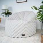 Rucomfy rucomfy Faux Fur Bean Bag - Ivory