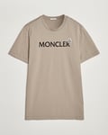 Moncler Lettering Logo T-Shirt Beige