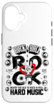 Coque pour iPhone 16 Rock and Roll Graphic Tees - I Love Rock N' Roll Designs