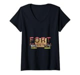 Womens Fort Frederica National Monument V-Neck T-Shirt