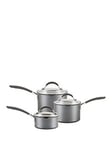 Circulon Scratchdefence A1 Set Of 3 Saucepans &Ndash; Contains 14, 16 And 18 Cm Saucepans With Lids