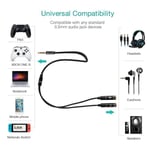 Splitter adaptateur casque micro 3,5 mm - PC PS4 Xbox ONE Switch - Noir