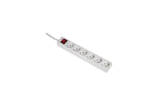 Hama 6-Way Power Strip with Switch and Child Protection - stikdåse