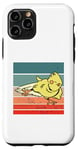 Coque pour iPhone 11 Pro Calopsitte oiseau jaune dessin animé oiseau coloré animaux