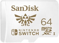 SanDisk 64GB microSDXC card for Nintendo Switch consoles up to 100 MB/s UHS-I Cl