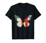 Irish English Flag Butterfly T-Shirt