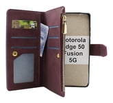 XL Standcase Lyxfodral Motorola Edge 50 Fusion 5G (Vinröd)