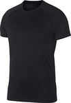 Nike M NK Dry ACDMY Top SS T-Shirt Homme, Black/Black/(Black), FR : L (Taille Fabricant : L)