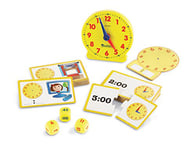 Learning Resources Kit d'activités pour apprendre l'heure, horloge enfant, ressources maternelle, timer enfant apprentissage, time timer, 5+, 25,7 x 20,6 x 6,4