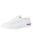 Tommy HilfigerCorporate Vulc Leather Trainers - White