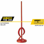 Fit For The Job 16" Drill Bit Stirrer Mixing Paddle Paint Mixer Steel Material 