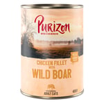 6 x 200 g / 400 g Purizon Adult til prøvepris - Kyllingfilet med villsvin (6 x 400 g)