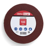 Woltersberger® 50 disques abrasifs Ø 180mm | Granulométrie P40, P80, P100, P180, P320 | Sans trou en rouge | Papier abrasif Ponceuse pour cloisons sèches Ponceuse à long col Girafe SET