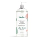 Melvita - Gel Douche Grand Format - Nettoie en douceur sans assécher - 99% naturel - Certifié bio - Formule vegan - Tous types de peaux - Format généreux 1L