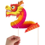 Chinese Dragon Art Paper Tumbling Magic Woven Folk Kids Diy Chri One Size