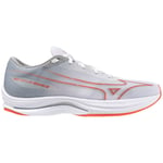 Mizuno Wave Rebellion Sonic 2 - Chaussures running homme White / Hot Coral / Harbor Mist 47