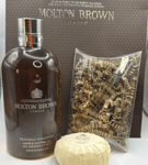 MOLTON BROWN Gingerlily Bath & Shower Gel 300ml & EDT 7.5ml Soap Gift Set Bag