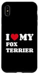 Coque pour iPhone XS Max Fox Terriers Foxterriers I Love My Fox Terrier Foxterrier