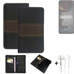 Phone Case + earphones for Xiaomi POCO X5 5G Wallet Cover Bookstyle protective