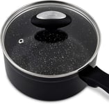 Zyliss 20cm 2.6L Ultimate Saucepan Non-Stick Induction & Oven Safe Black