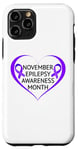 iPhone 11 Pro In November We Wear Purple Epilepsy Awareness Month 2024 Case