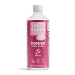 Natural Deodorant Spray Refill by Salt of the Earth, Sweet Strawberry - Vegan, Long Lasting Protection, Leaping Bunny Approved, Made in the UK - 500ml