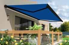 Store banne motorisé avec coffre intégral Arizona T119 - armature noire - 4 x 3,5m Sunstyl