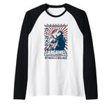 The Smurfs Gargamel's Attack Smurfs Village Kanji Retro Logo Raglan Baseball Tee