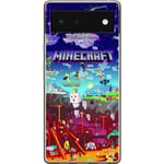 Google Pixel 6 Genomskinligt Skal Minecraft