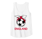 Womens Womens Football, England Flag, Ladies Girls England Football Tank Top