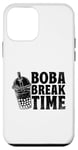 Coque pour iPhone 12 mini Boba Break Time Thé au lait Bubble Tea Boba Pearl Lover