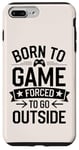 iPhone 7 Plus/8 Plus Born to Game Forced Go Outside Gamer Controller Video Gaming Case