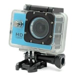 Camera Embarquée Sport LCD Caisson Étanche Waterproof 12 Mp Full HD 1080P Bleu + SD 8Go YONIS