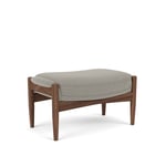 Audo Copenhagen - The Seal Ottoman Walnut / Re-wool 0218 - Jalkarahit - Ib Kofod-Larsen - Beige - Puu/Tekstiili materiaali/Vaahto