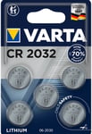 Varta CR2032 Lithium Knappcellsbatteri - 5-pack
