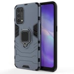 Alamo Ultra Armor Case for Oppo Find X3 Lite, TPU+PC Shockproof Cover with Ring Kickstand - Blue