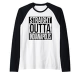 STRAIGHT OUTTA INDIANAPOLIS Raglan Baseball Tee